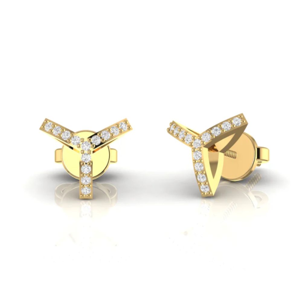 Classic Diamond Studs Minimalist Round Cut Design