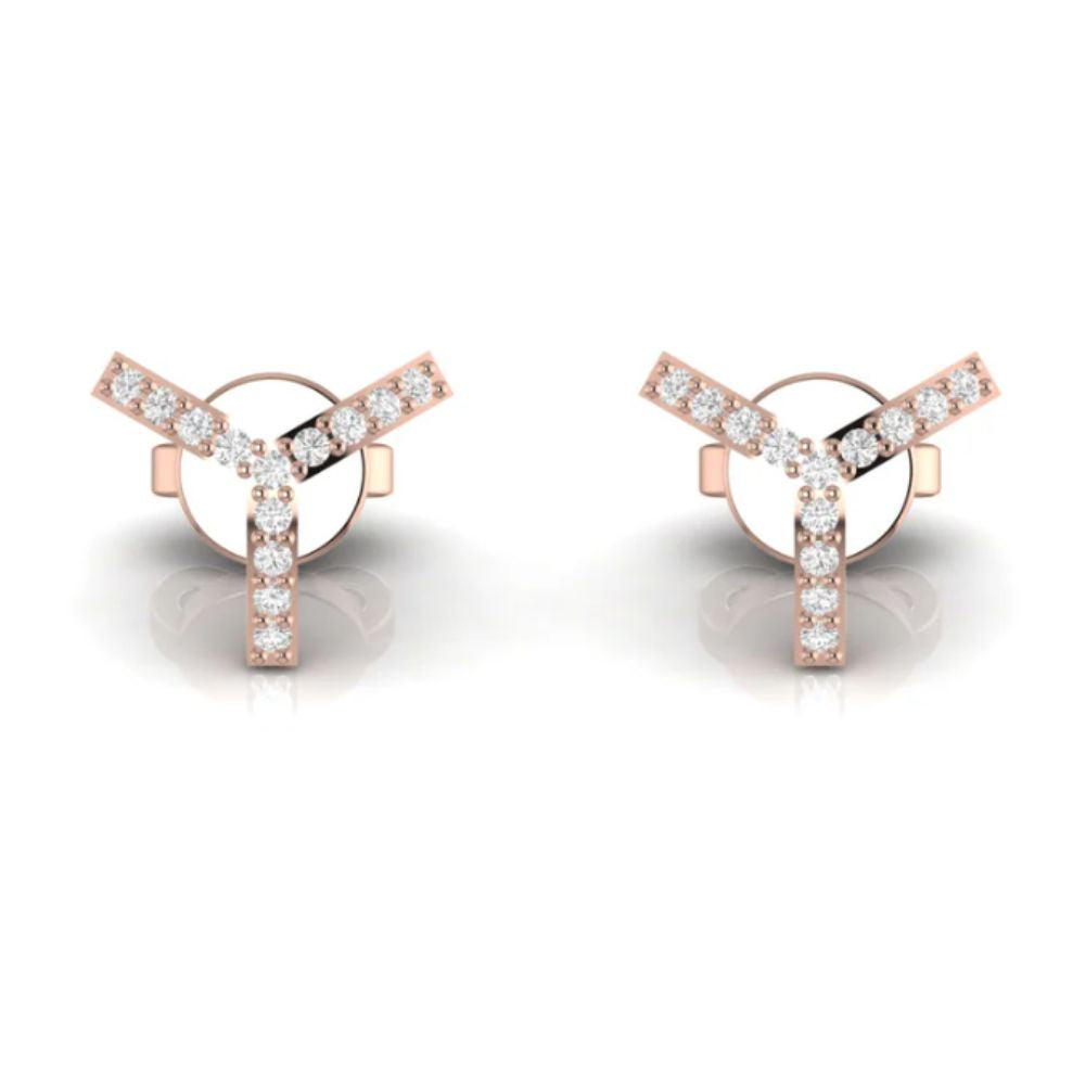 Classic Diamond Studs Minimalist Round Cut Design
