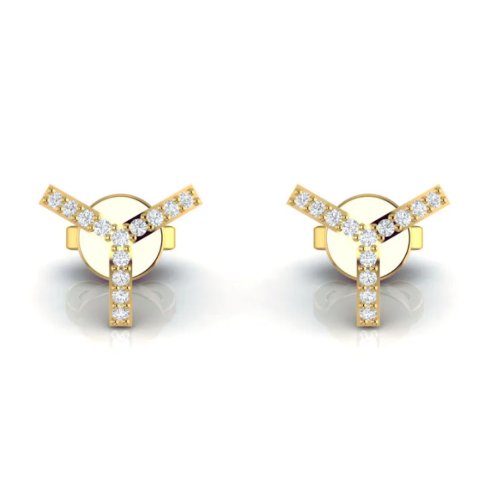 Classic Diamond Studs Minimalist Round Cut Design