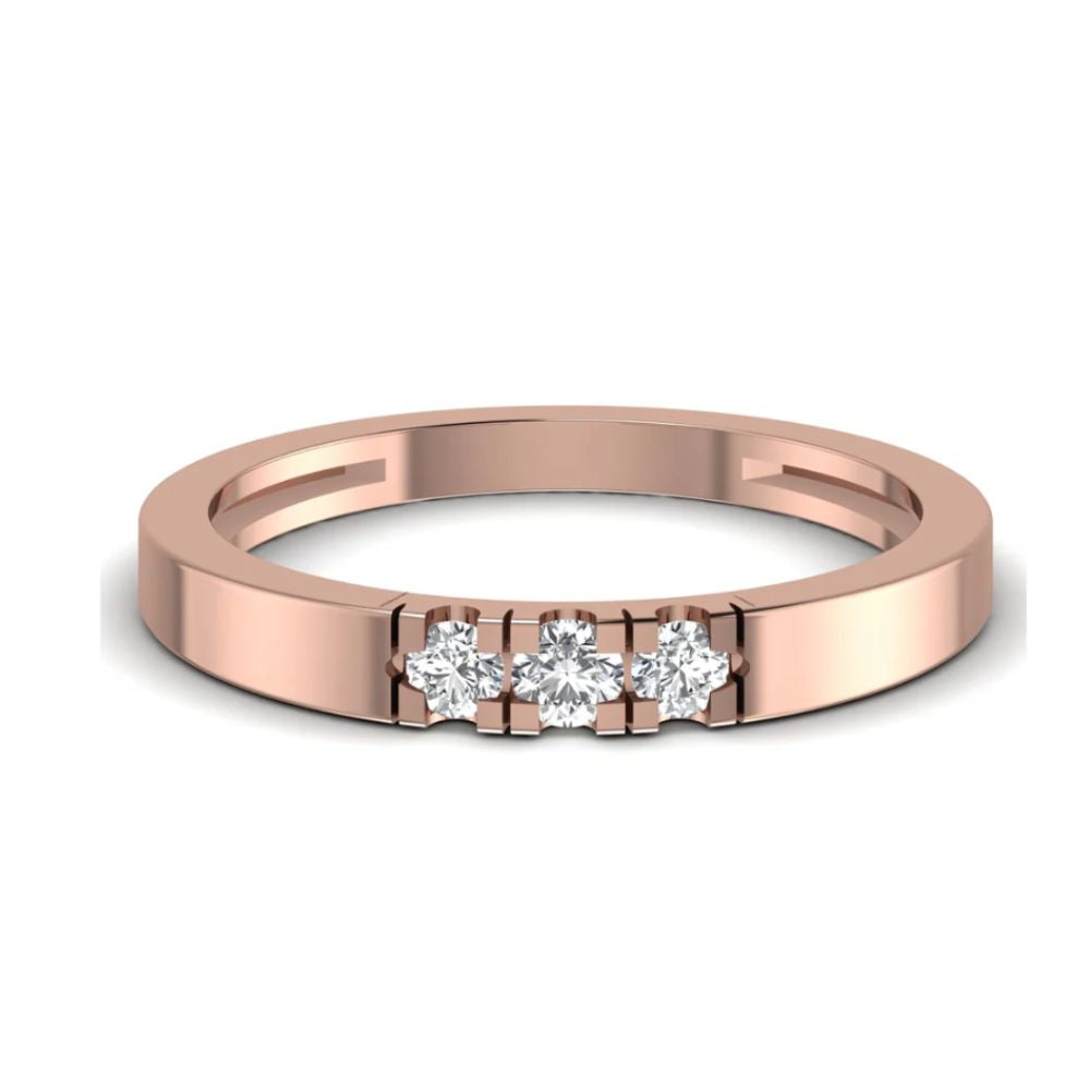 Elegant 0.13 CT Diamond Wedding Band