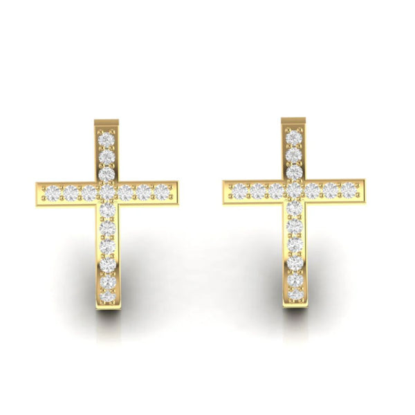 Luxury 0.57 CT Diamond Huggie Earrings
