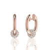 Timeless Round Diamond Hoop Earrings