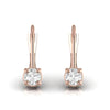 Timeless 0.44 CT Diamond Hoop Huggie Earrings