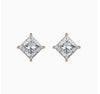 Princess Cut Silver Studs | 925 Sterling Silver