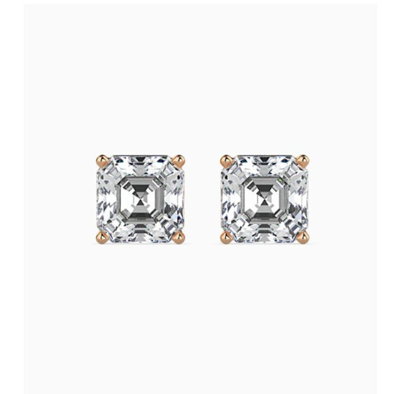 Princess Cut Silver Studs | 925 Sterling Silver