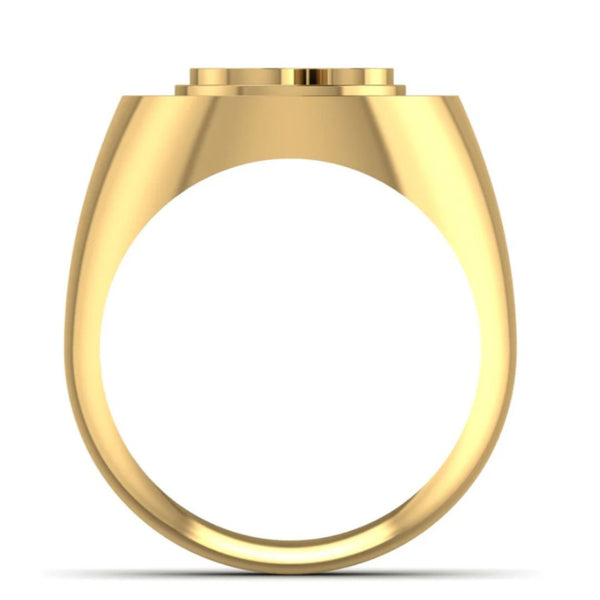 Spiritual Om 0.39 Carat Diamond Men’s Signet Ring