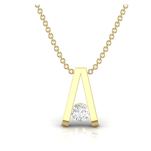 Delicate 0.22 CT Diamond Solitaire Pendant