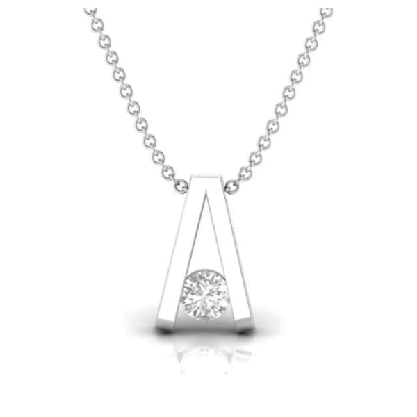 Delicate 0.22 CT Diamond Solitaire Pendant