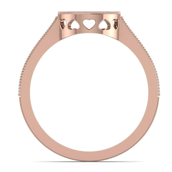 Luxury 0.23CT Diamond Initial Ring