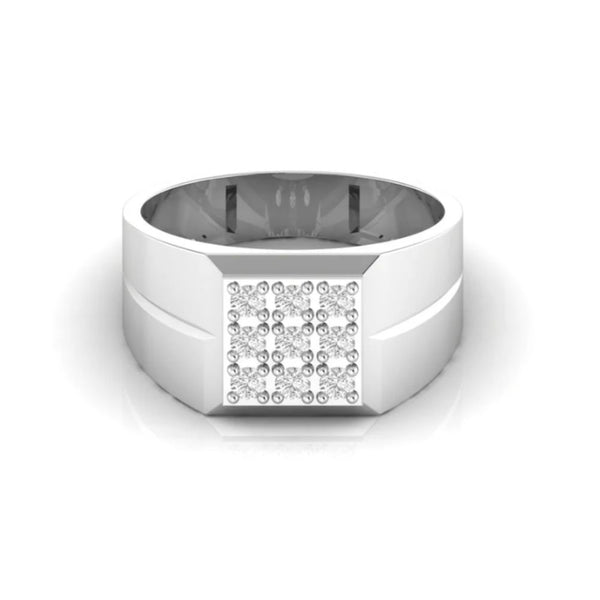 0.39 CT Round Diamond Men’s Gold Ring