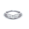0.34 CT Diamond 3-Layer Engagement Solitaire Ring