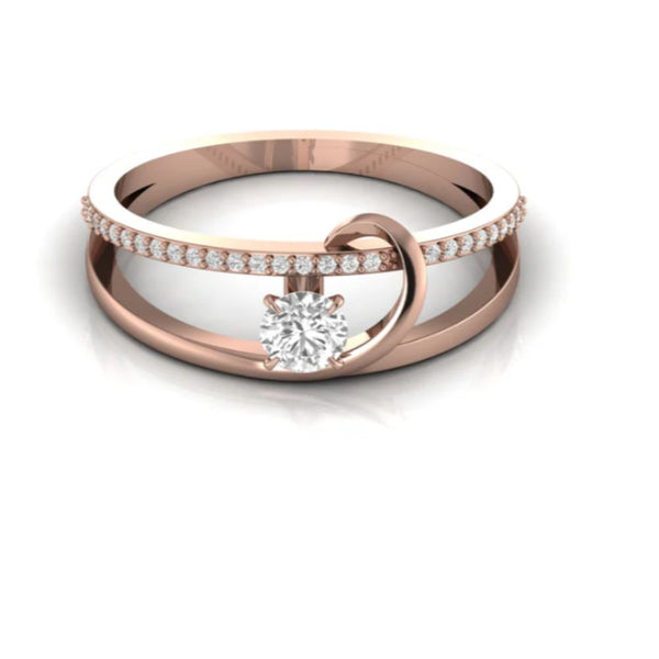 Split Shank Lab Grown Diamond Engagement Ring