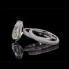Dazzle in Timeless Beauty with this Pear-shaped Diamond Ring Pair