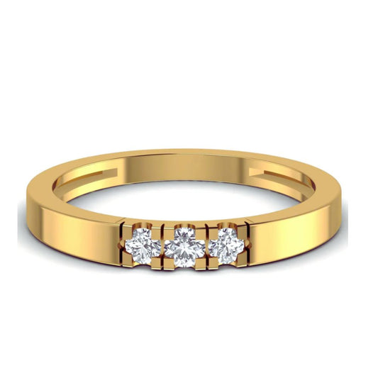 Elegant 0.13 CT Diamond Wedding Band