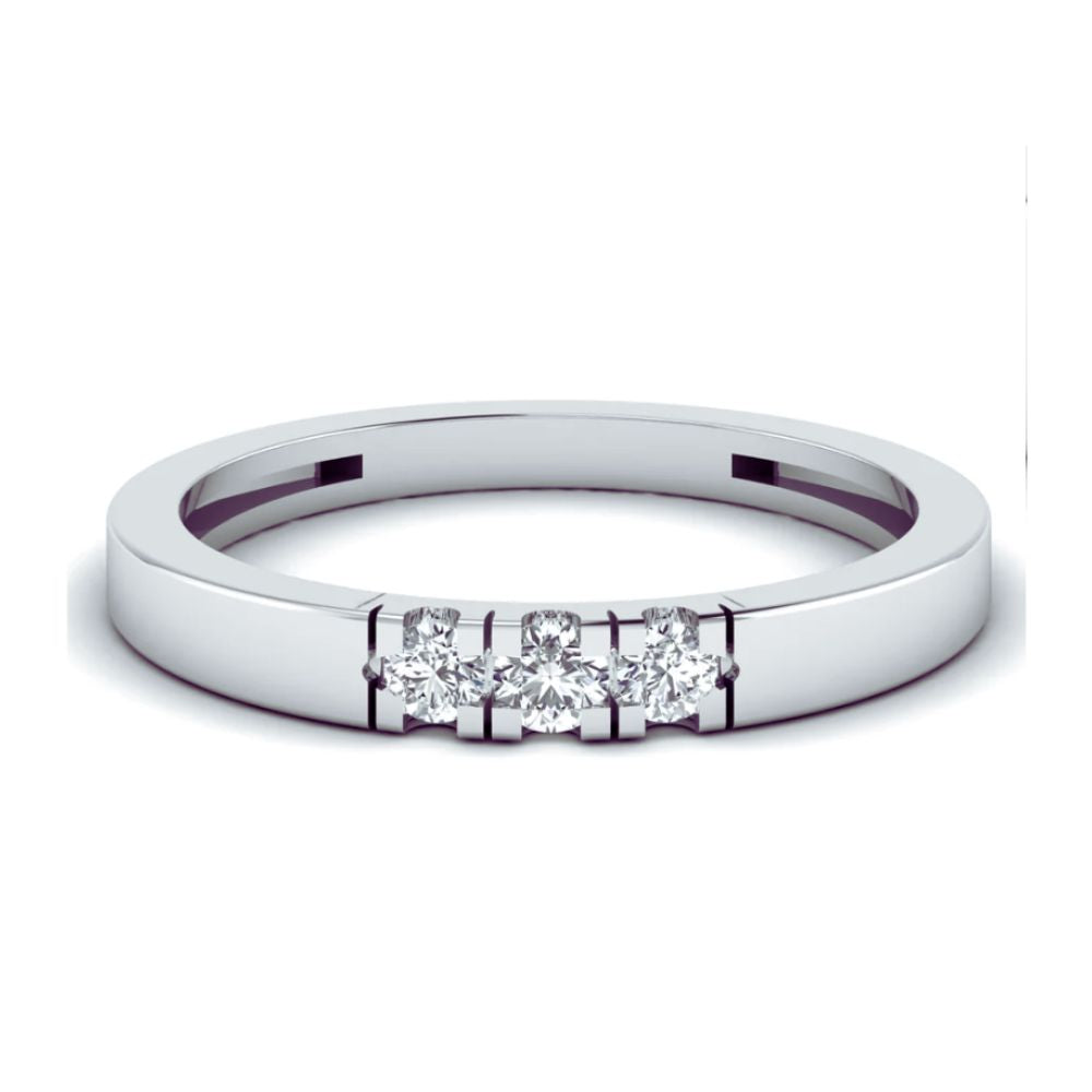 Elegant 0.13 CT Diamond Wedding Band