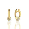Timeless Round Diamond Hoop Earrings