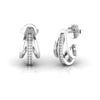 Luxury Round Diamond Open Huggie Earrings for Women