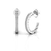 Luxury Round Diamond Huggie Hoops for Women