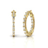 Classic Inside Out 0.64 CT Baguette Diamond Hoop Earrings