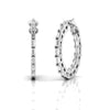 Classic Inside Out 0.64 CT Baguette Diamond Hoop Earrings