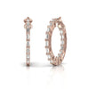 Classic Inside Out 0.64 CT Baguette Diamond Hoop Earrings
