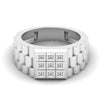 Gleaming 0.54 Carat Men’s Diamond Band Ring