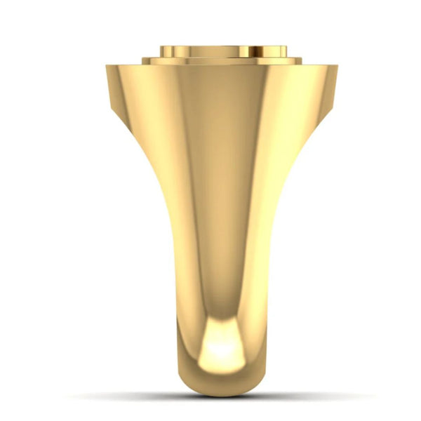 Spiritual Om 0.39 Carat Diamond Men’s Signet Ring