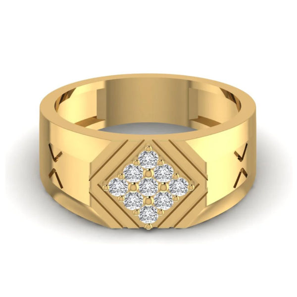 Bold Rhombus 0.35 CT Diamond Men’s Ring