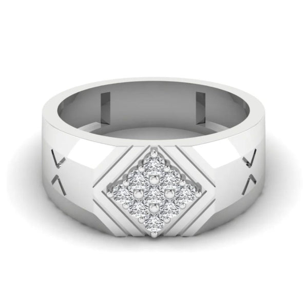 Bold Rhombus 0.35 CT Diamond Men’s Ring
