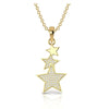 Elegant Cluster Three Star 0.51 CT Diamond Pendant