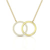 Two Circle 0.42 CT Natural Diamond Pendant