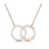 Two Circle 0.42 CT Natural Diamond Pendant