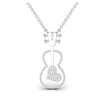 Beautiful Guitar Shape Diamond Pendant