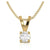 Luxury Solitaire 0.22 CT Diamond Pendant