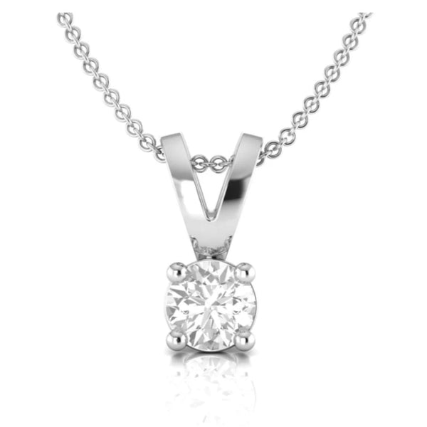 Luxury Solitaire 0.22 CT Diamond Pendant