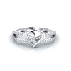 Diamond Gold Heart Ring