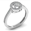 Luxury 0.23CT Diamond Initial Ring