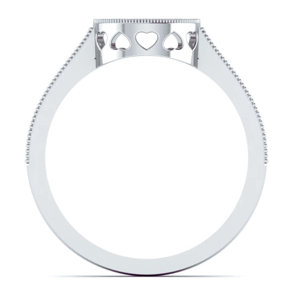 Luxury 0.23CT Diamond Initial Ring