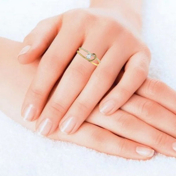 Stunning 0.34 CT Diamond Designer Engagement Ring